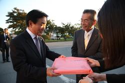 일본 삼풍시 우호방문단 환영식