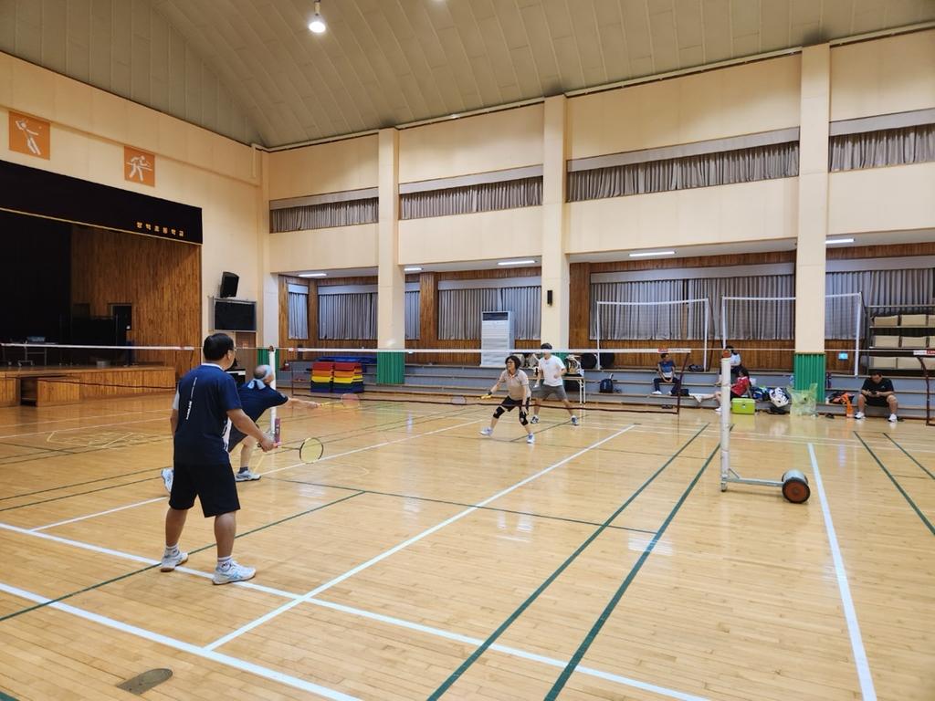 2025 쌍백면 배드민턴반 학습 현장 -(1)