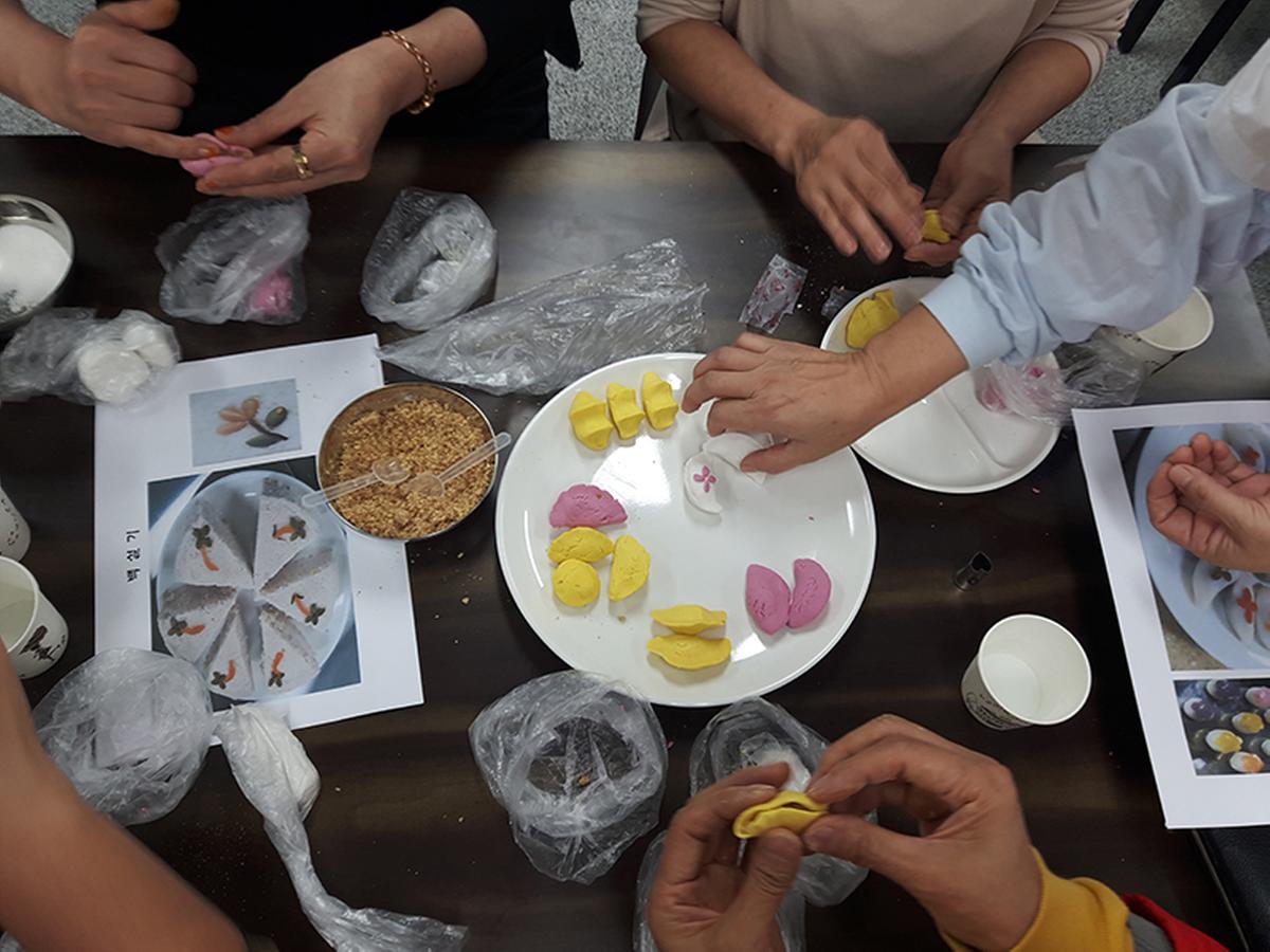 쌍책힐링센터 떡만들기