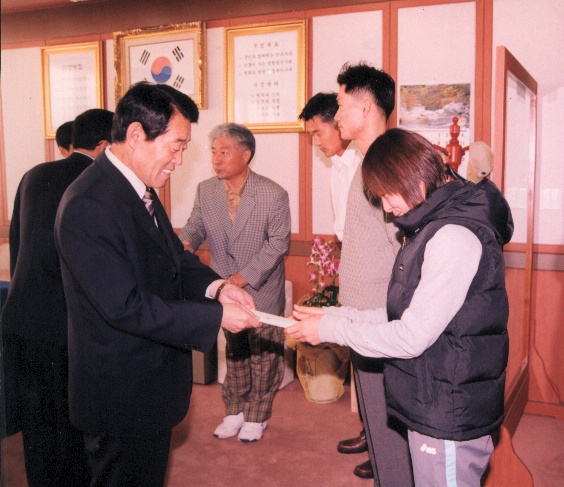 합천육상선수단격려