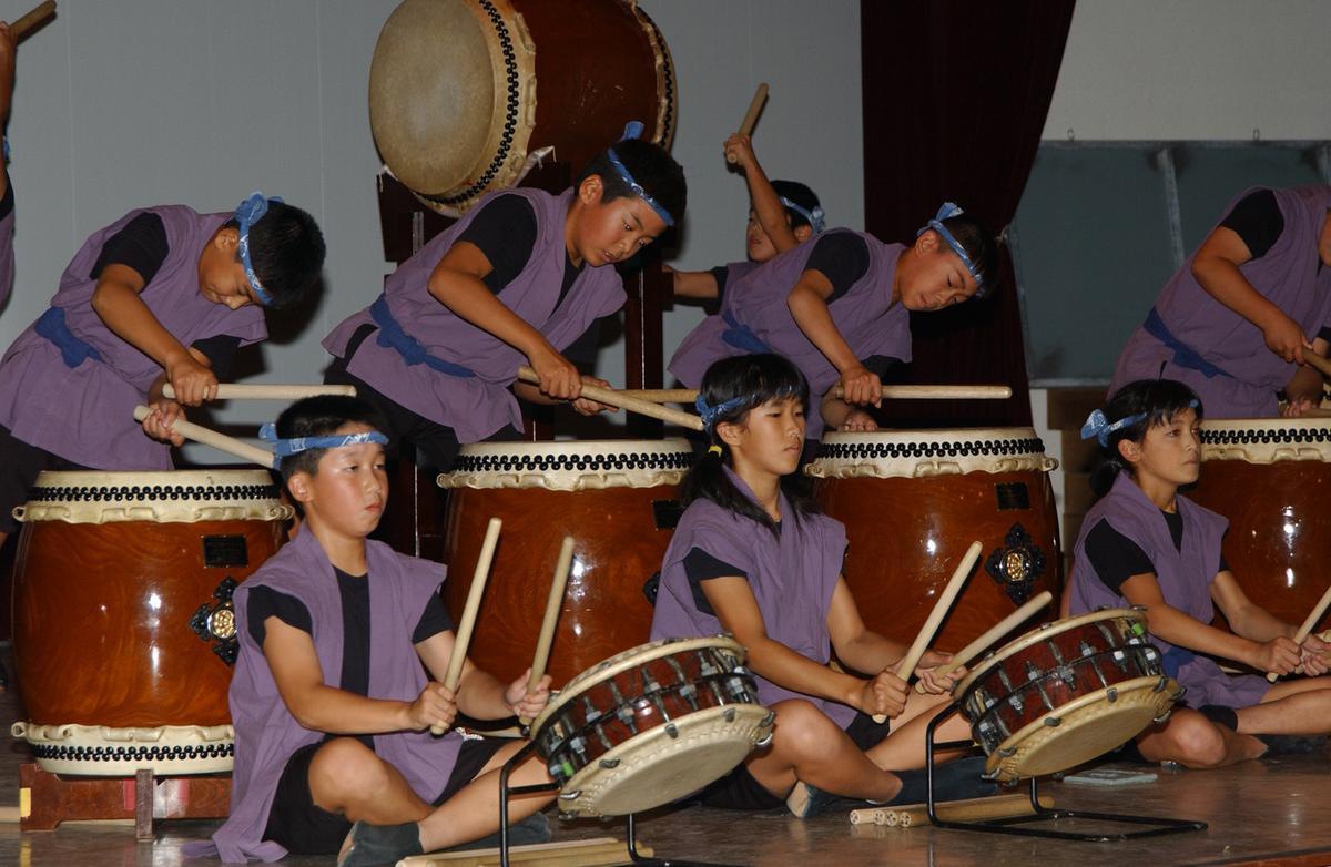 일본문화교류 합천농악공연