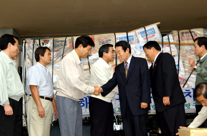 서울중랑구청위문품전달