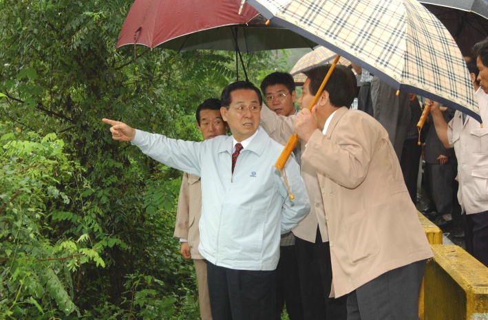 지사님수해현장