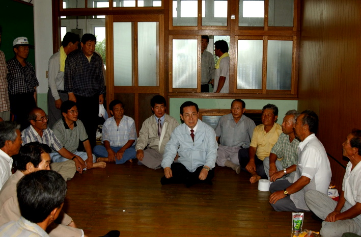 지사님수해주민대화