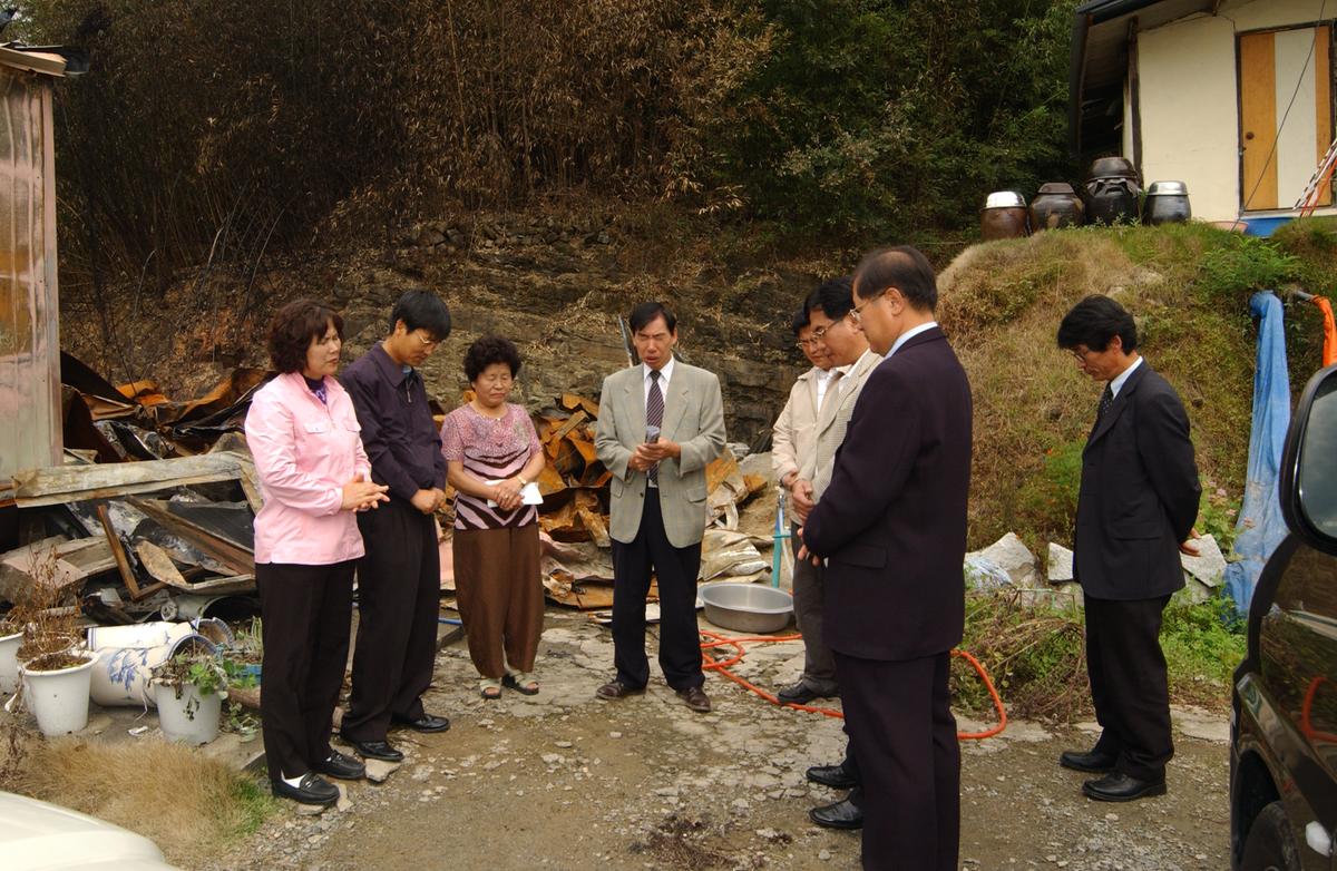 피해 지역 탐색