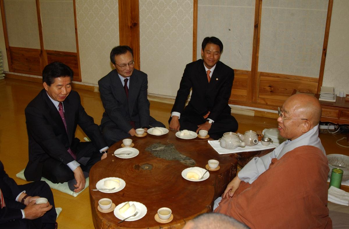 노무현후보해인사방문