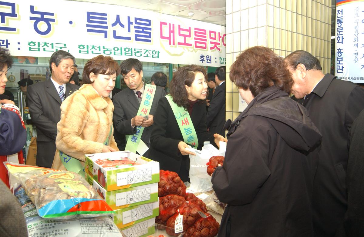 2005합천우수서울농특산물점개장-2