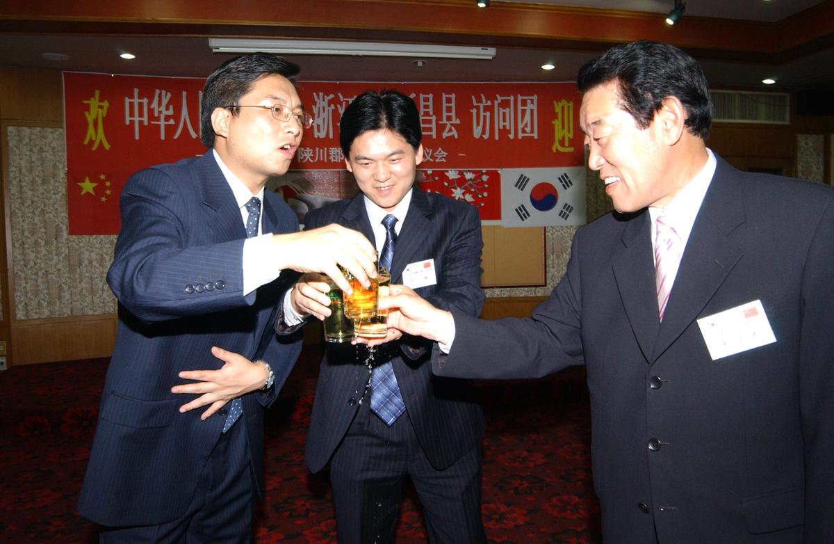 중국 신창현 합천방문