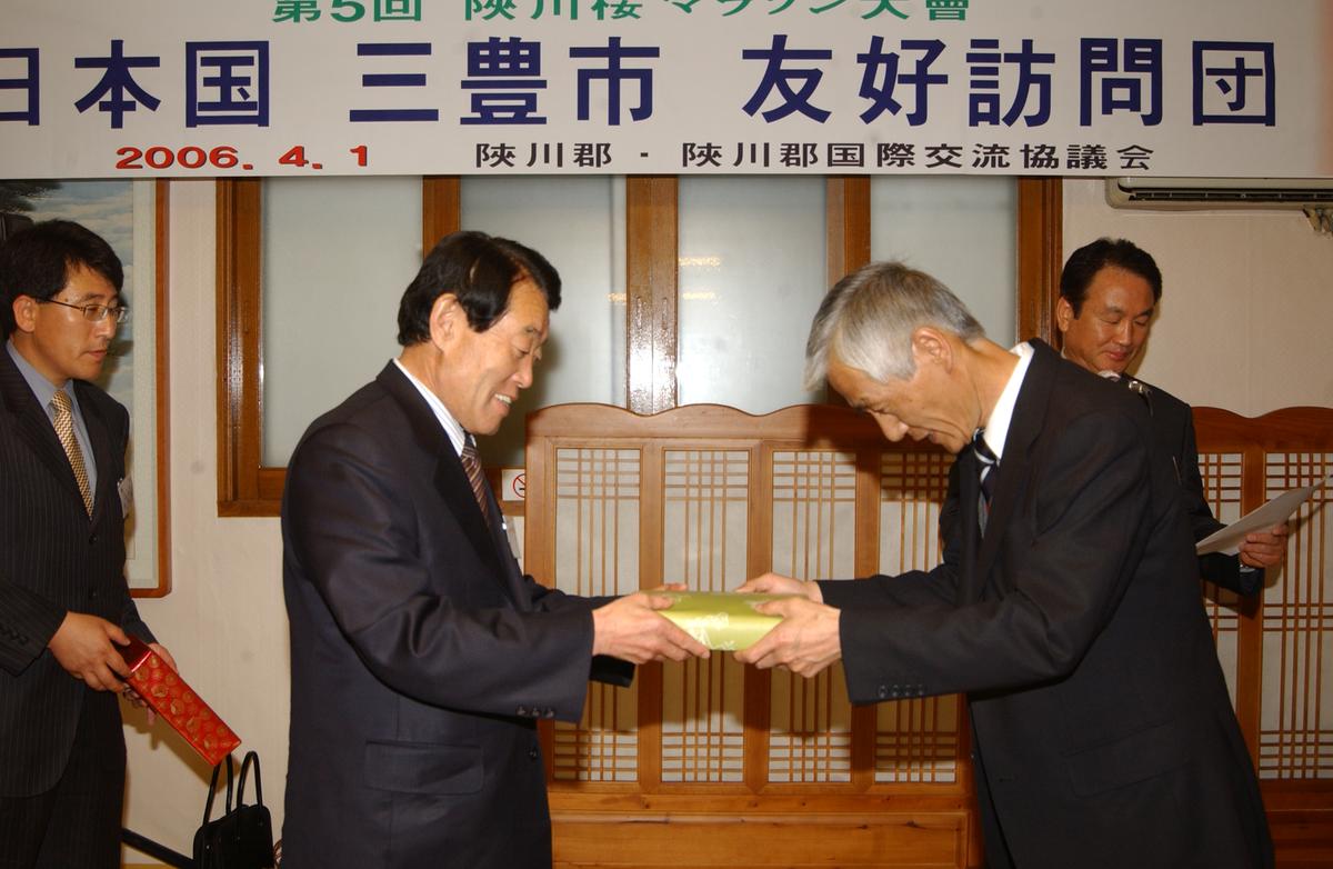 2006일본 이토요시마라톤참가선수환영만찬-2