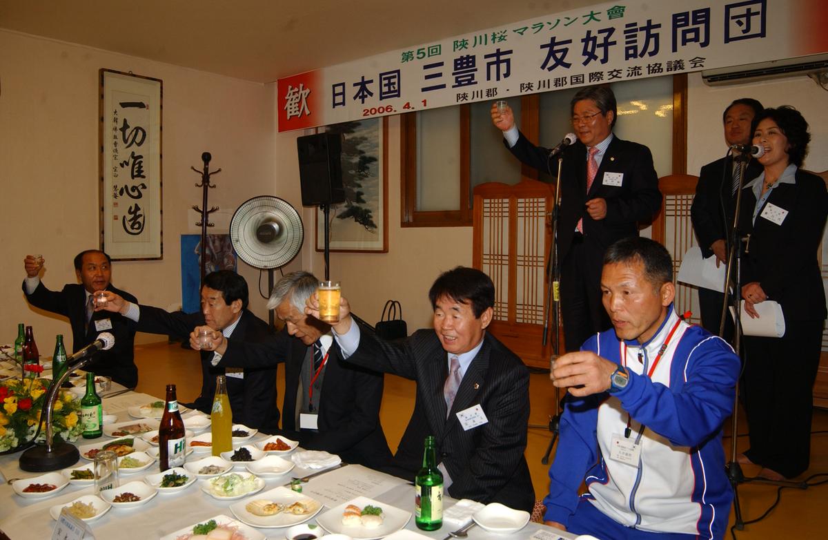 2006일본 이토요시마라톤참가선수환영만찬-2