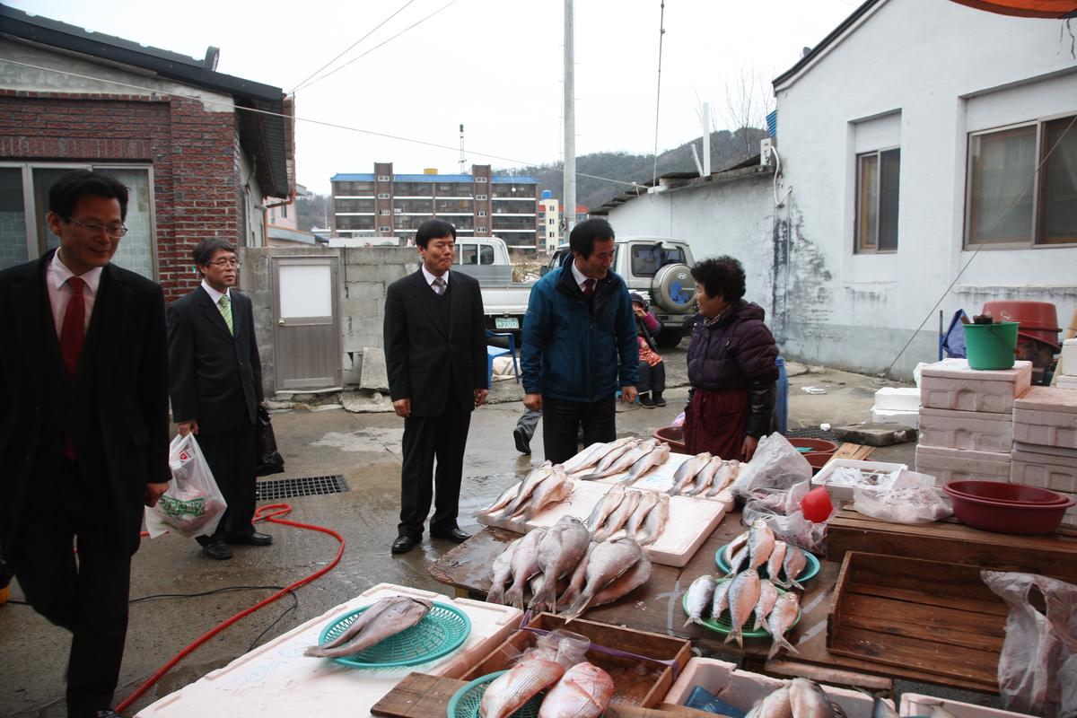 군부대 및 시장방문