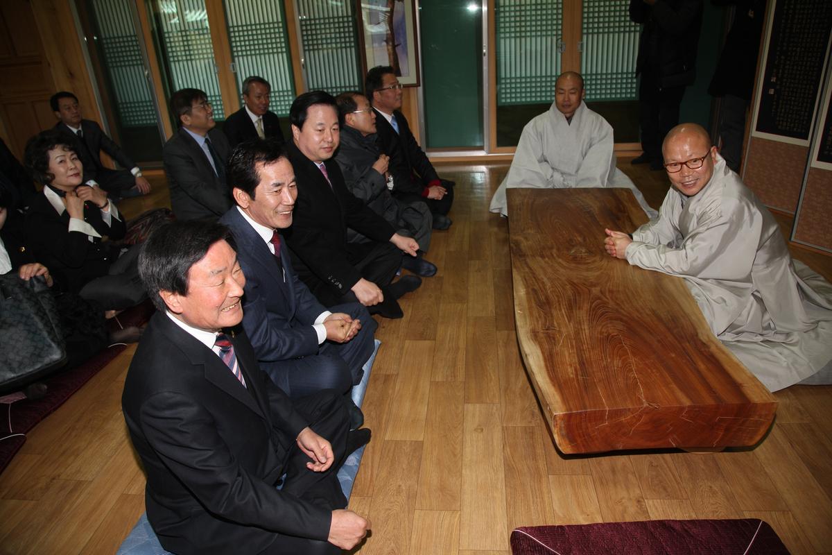 김두관 도지사 해인사방문