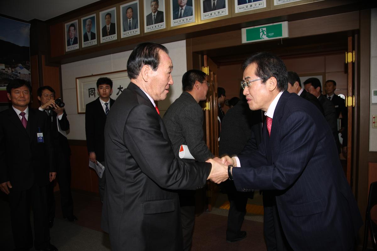 홍준표 도지사 방문