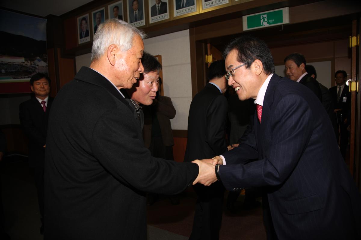 홍준표 도지사 방문