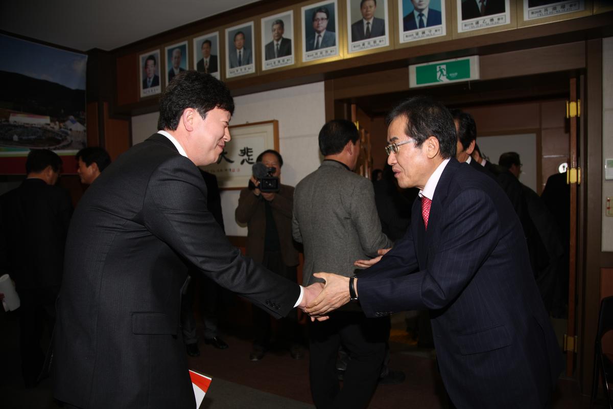 홍준표 도지사 방문
