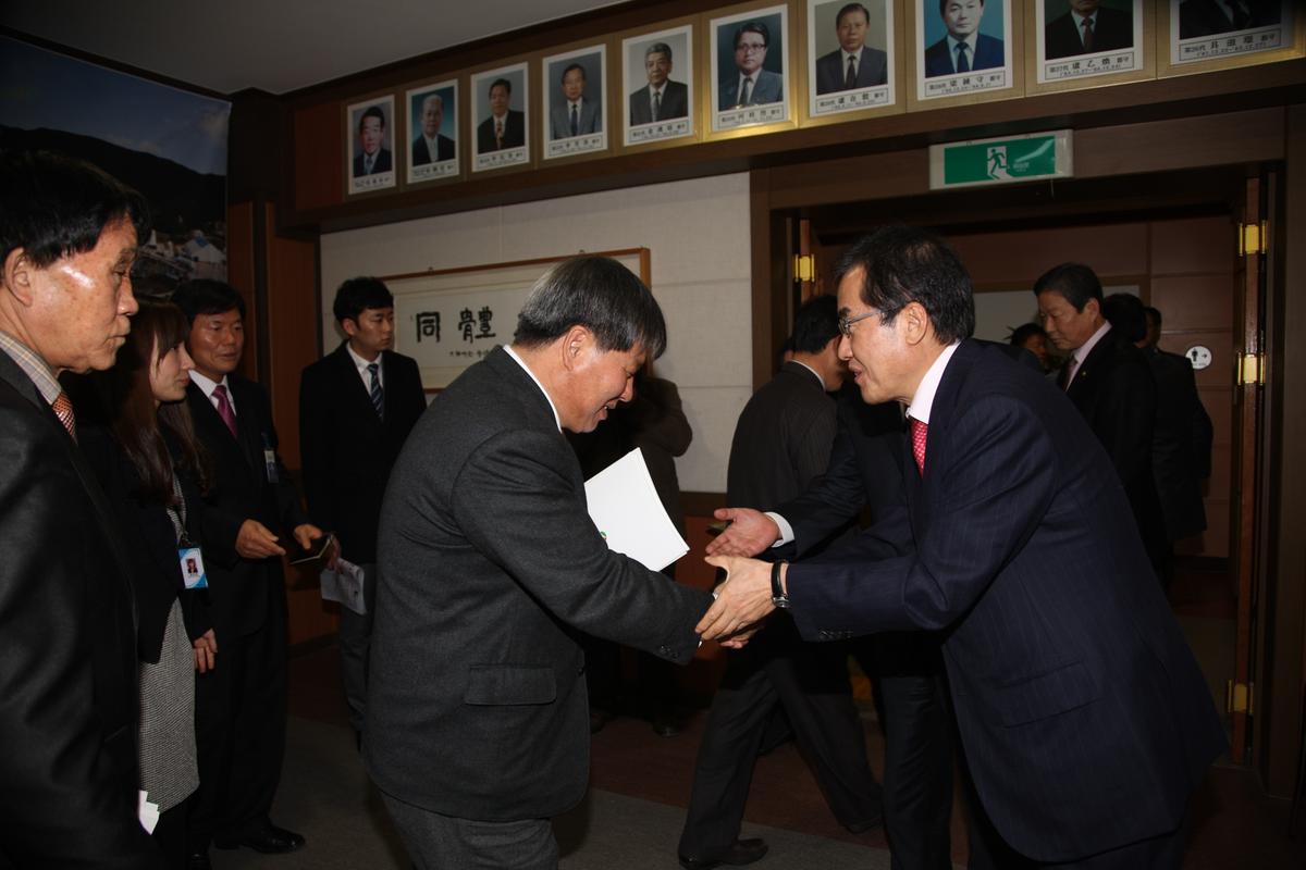 홍준표 도지사 방문