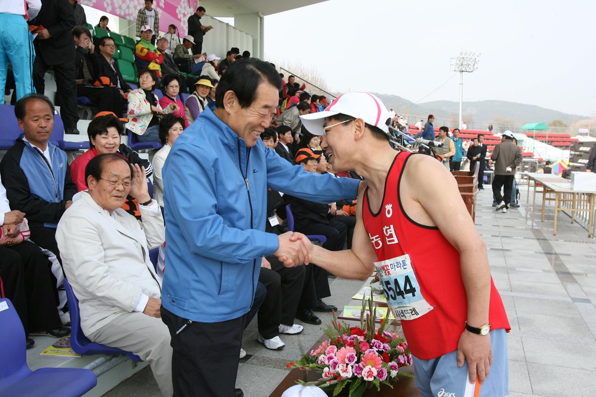 2007년 일본군미토요시 마라톤대회참관