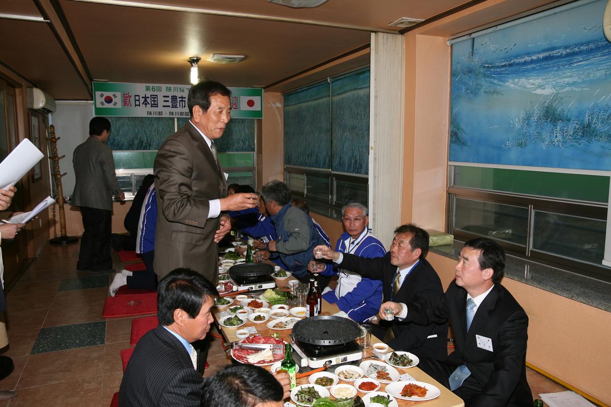 2007년일본국마라톤출전경기후 만찬