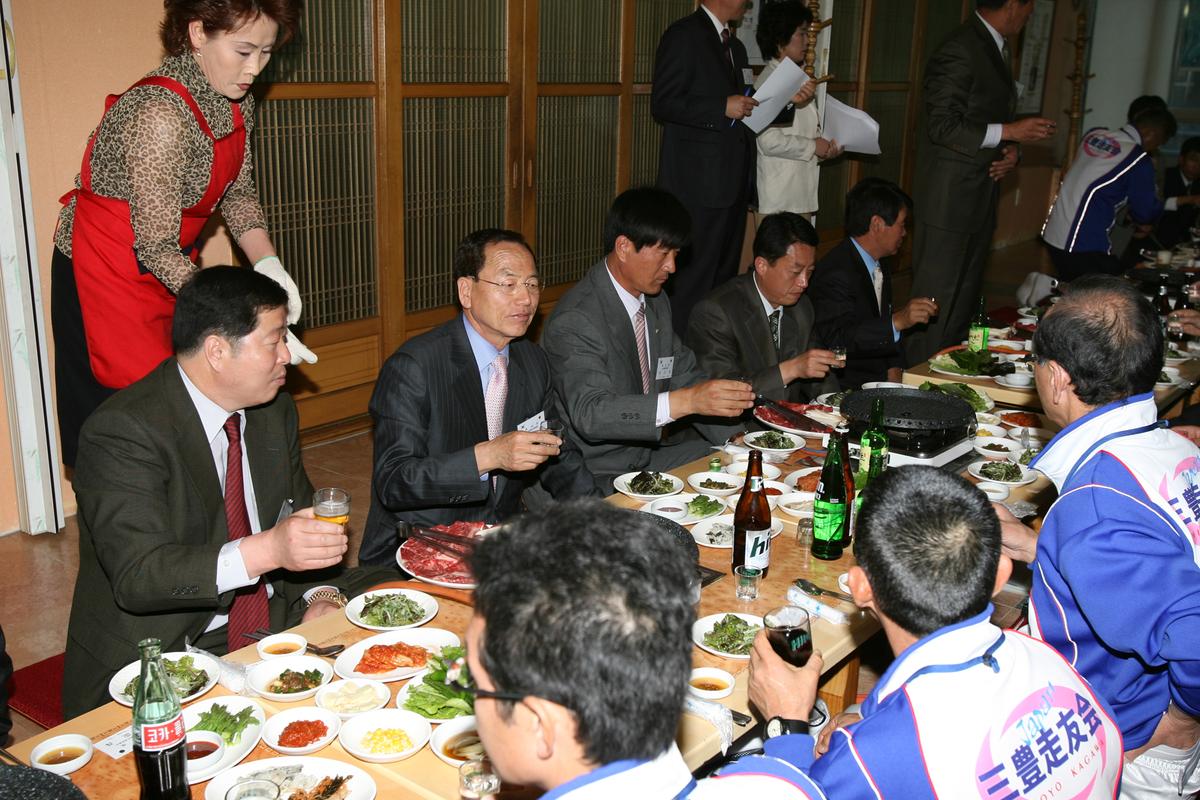2007년일본국마라톤출전경기후 만찬