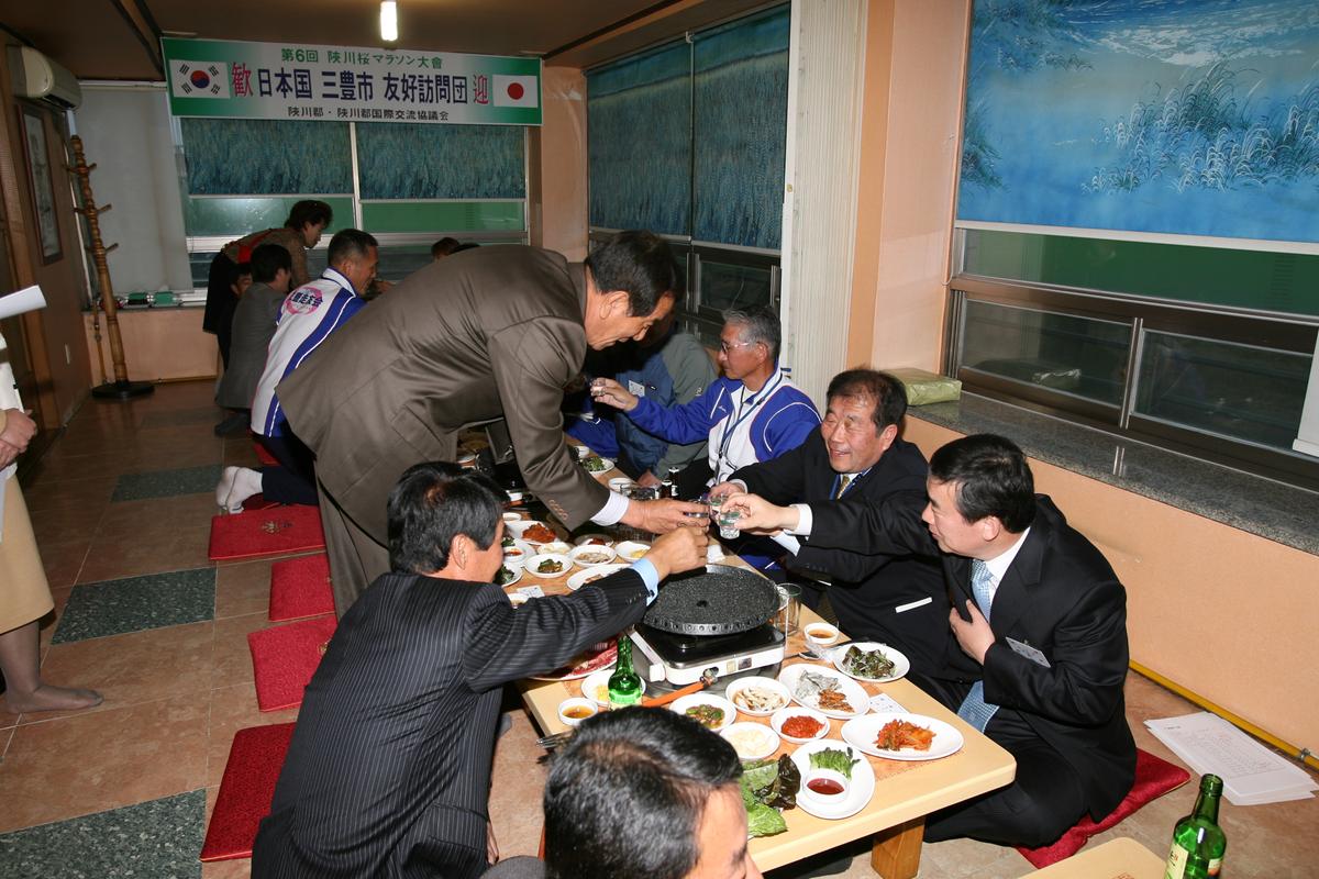 2007년일본국마라톤출전경기후 만찬