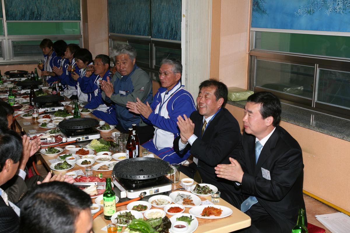 2007년일본국마라톤출전경기후 만찬