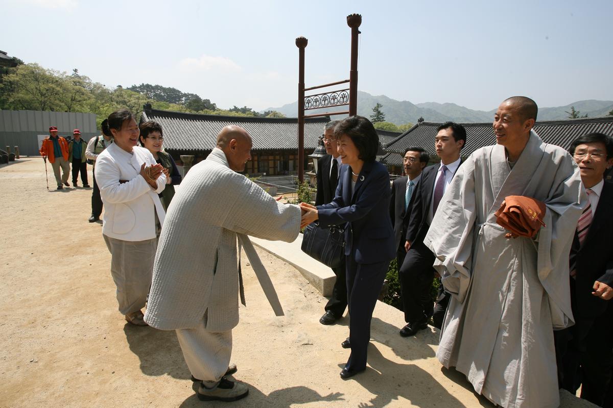 2007년 박근헤 팔만대장경 방문및 행사