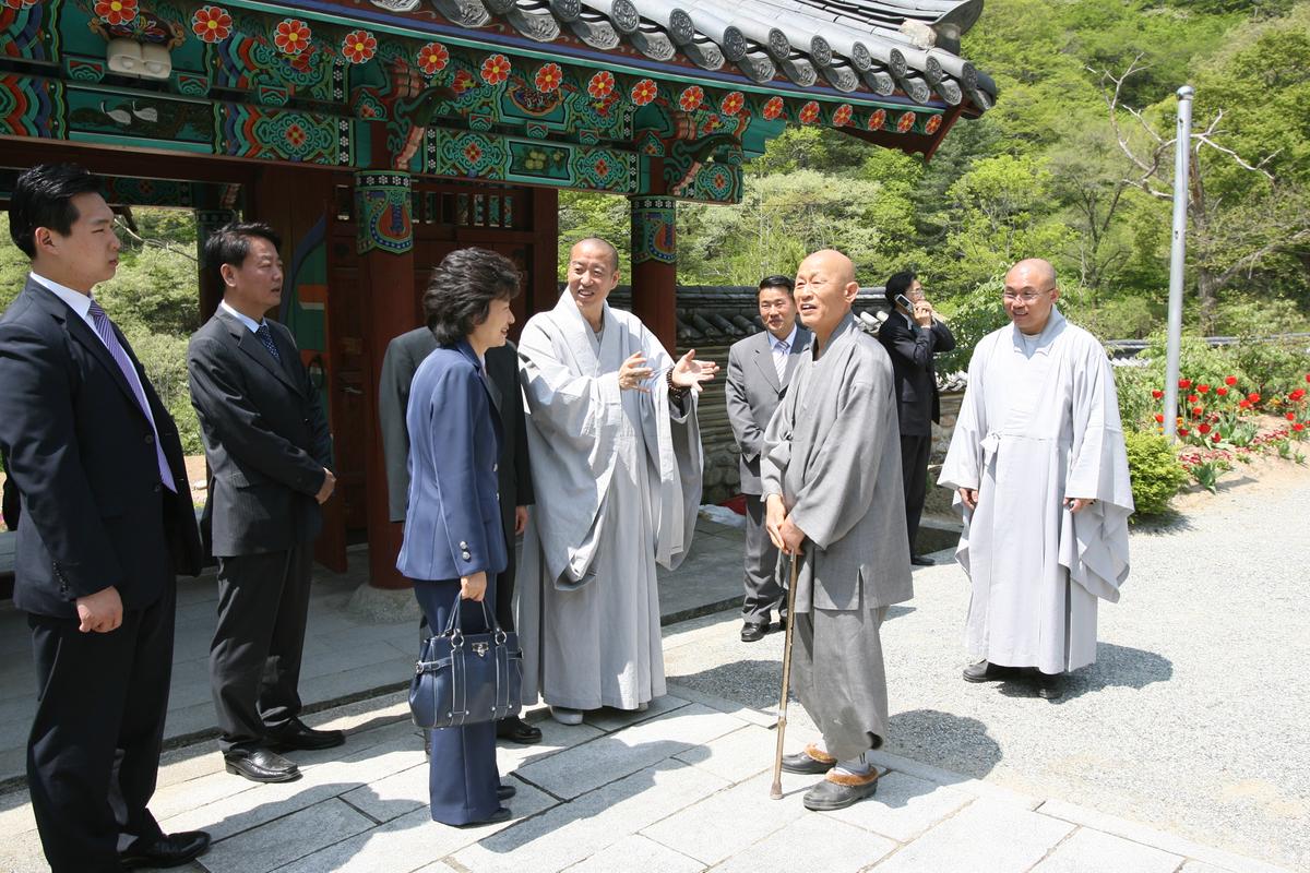 2007년 박근헤 팔만대장경 방문및 행사