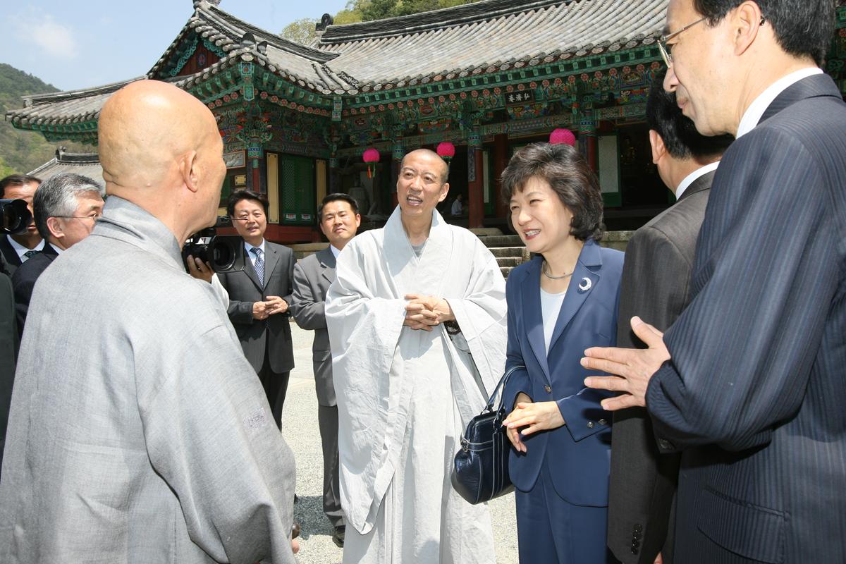 2007년 박근헤 팔만대장경 방문및 행사
