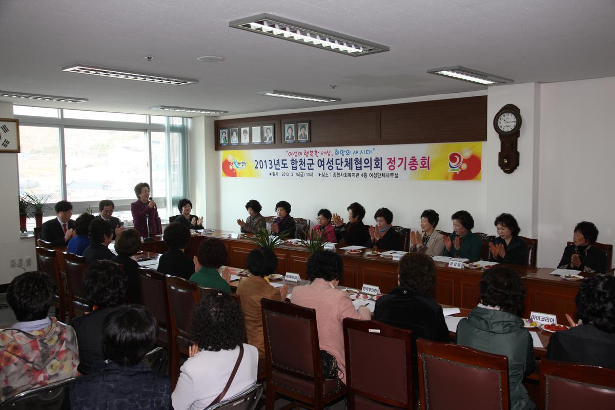 2013년도 합천군 여성단체협의회 정기총회
