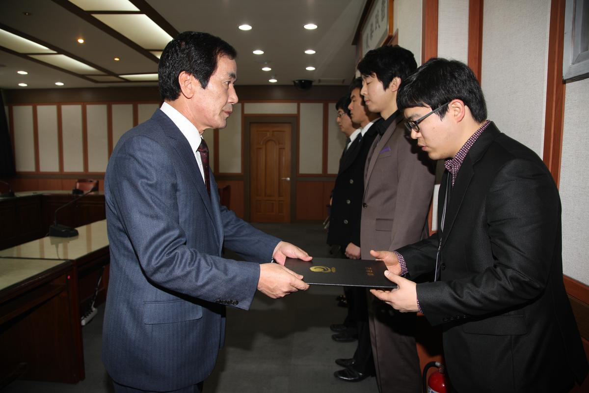 2012년 장학증서 전달식