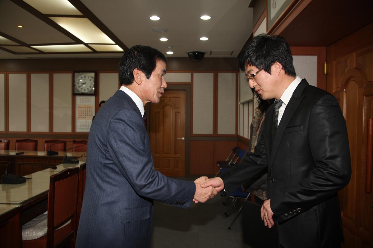 2012년 장학증서 전달식