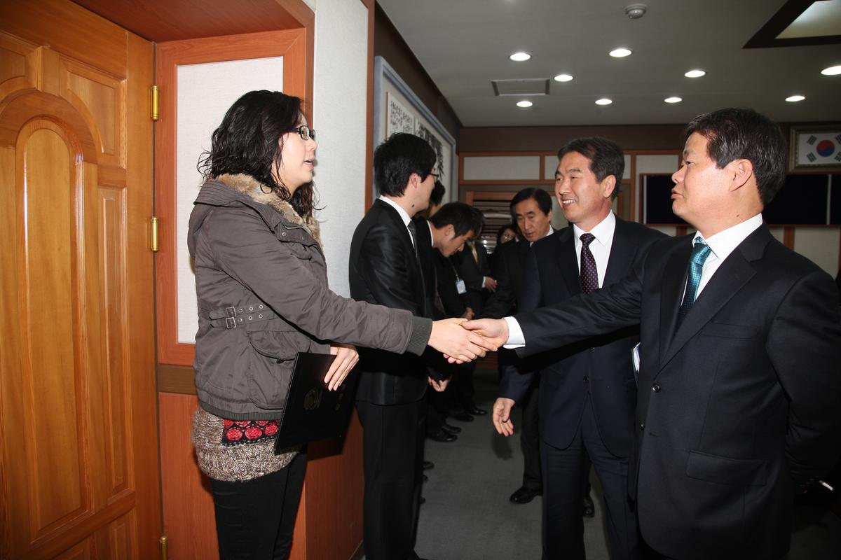 2012년 장학증서 전달식