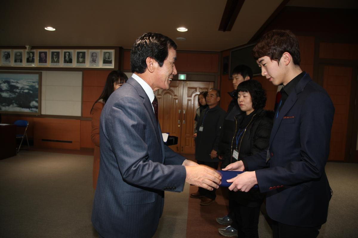 2012년 장학증서 전달식