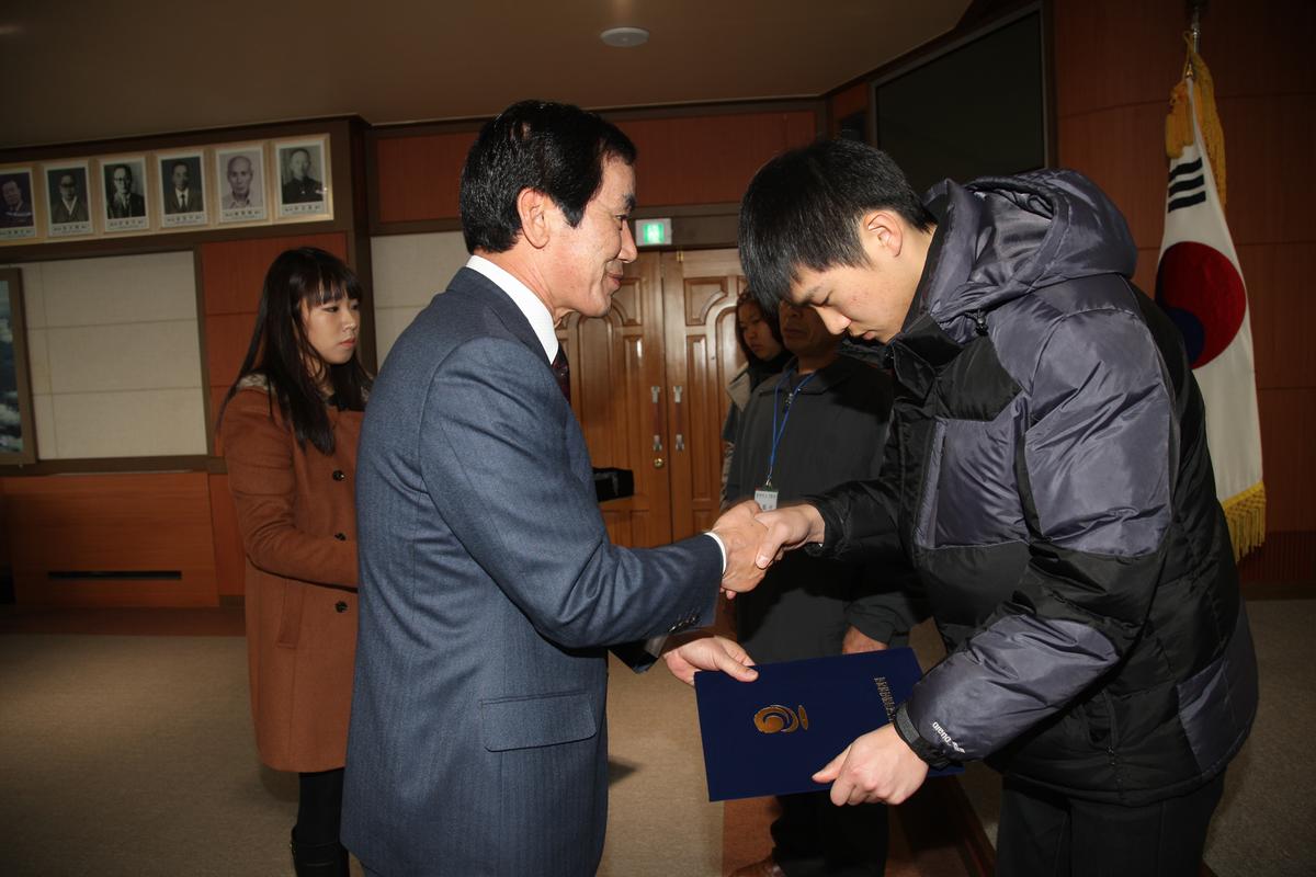 2012년 장학증서 전달식