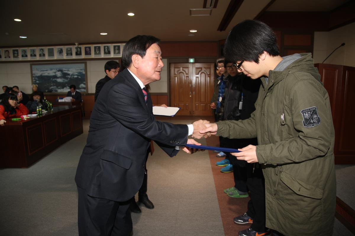 2012년 장학증서 전달식