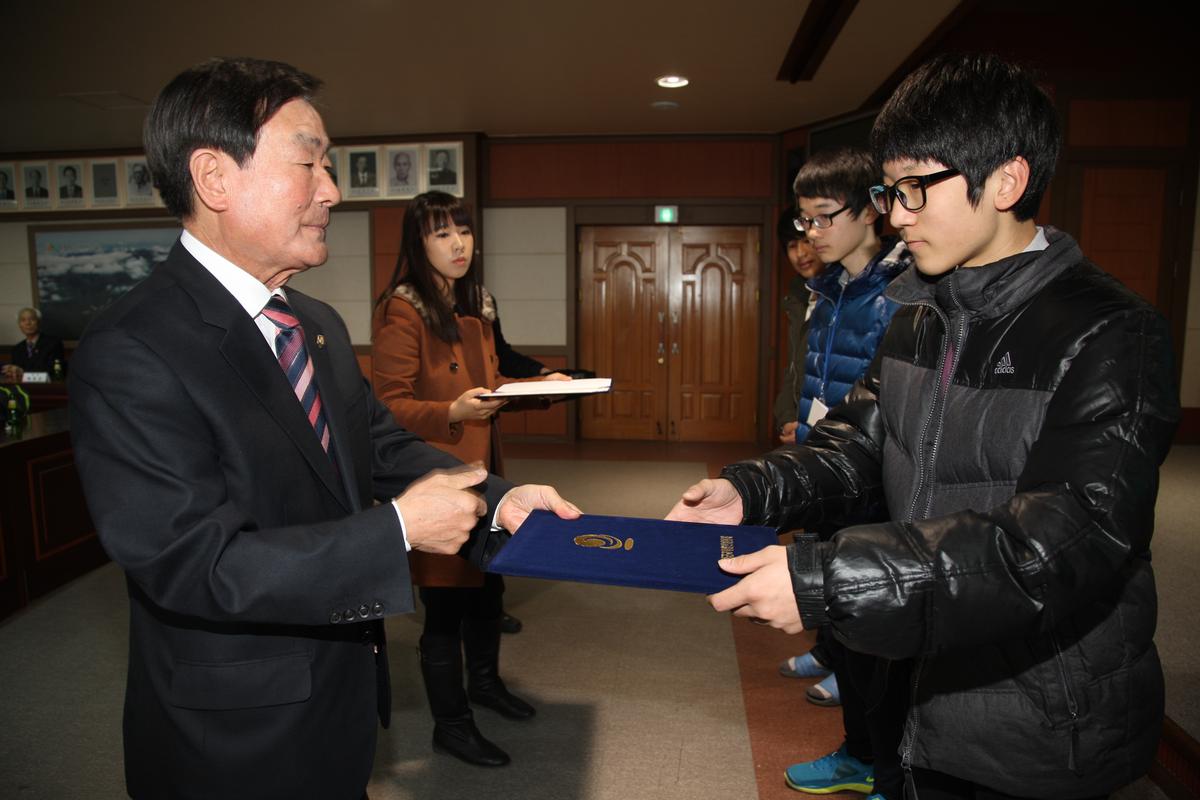 2012년 장학증서 전달식