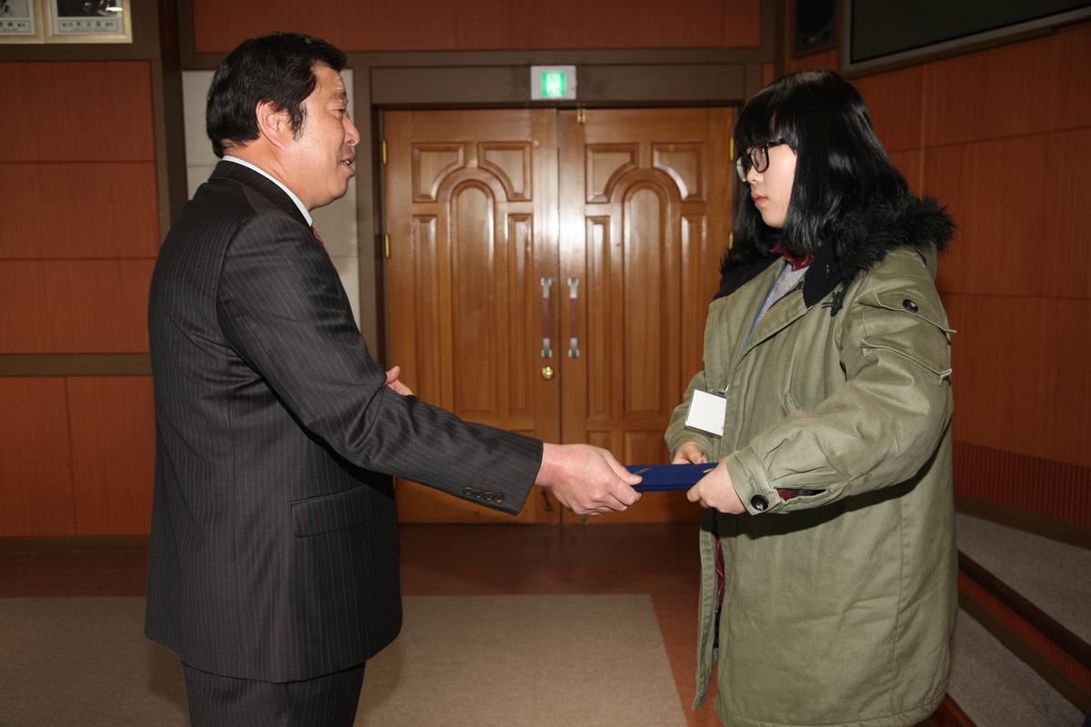 2012년 장학증서 전달식