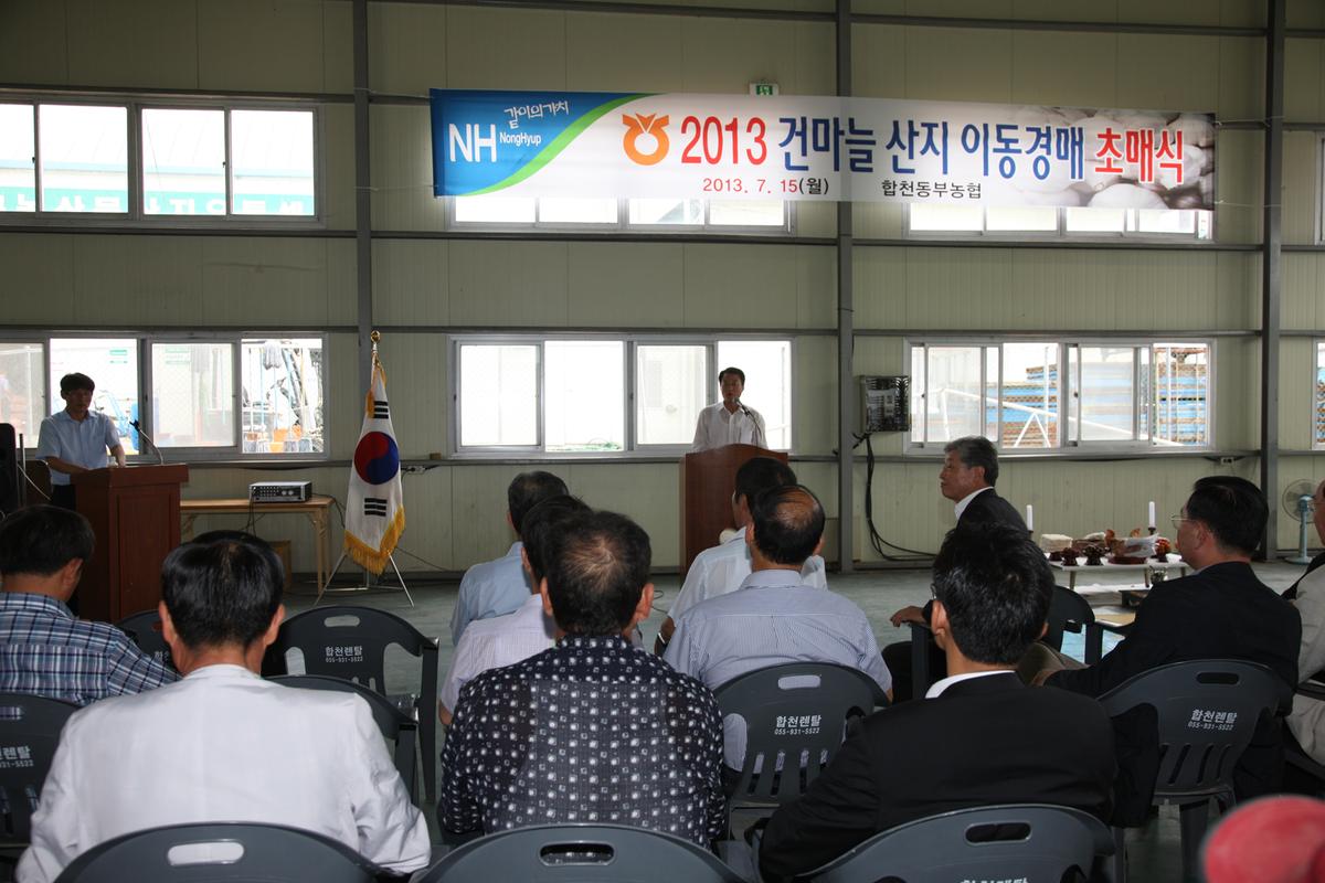 2013 건마늘 산지 이동경매 초매식