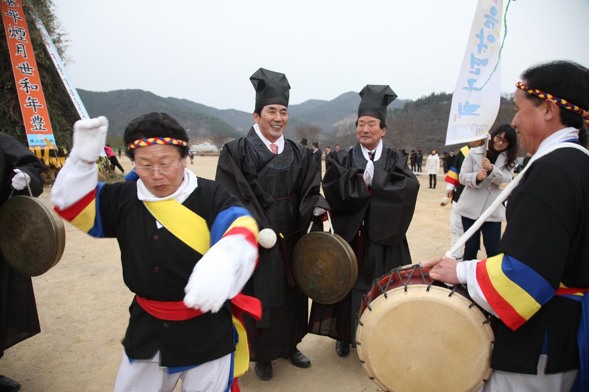 정월대보름 달집놀이