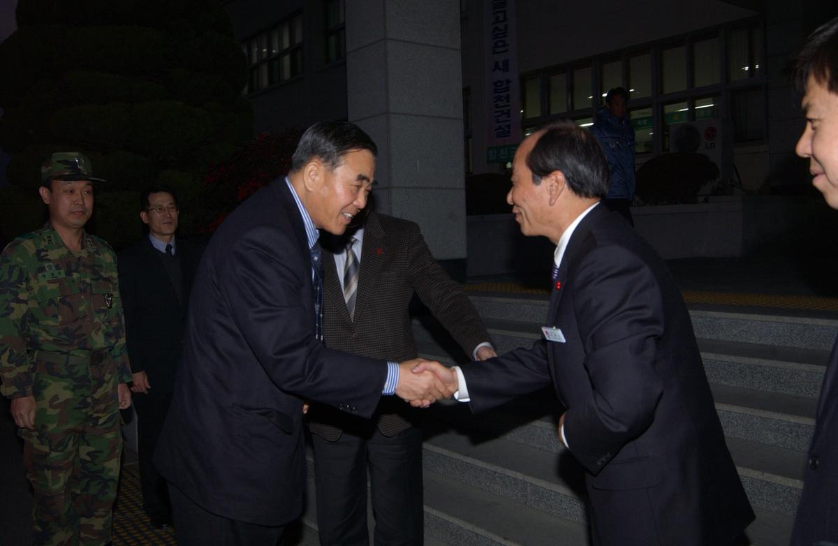 권영기 2군 사령관 초청 합천군 기관사회 단체장과의 간담회