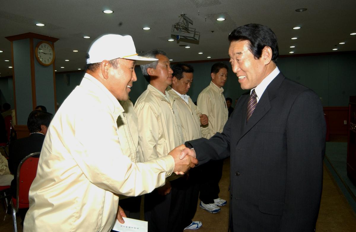 도민 체육대회 선수단 격려