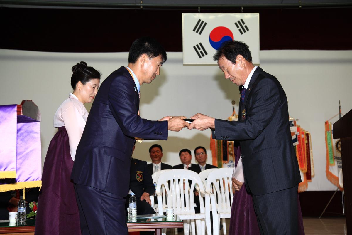 합천 국제로타리클럽 3590지구 회장 및 임원 이,취임식