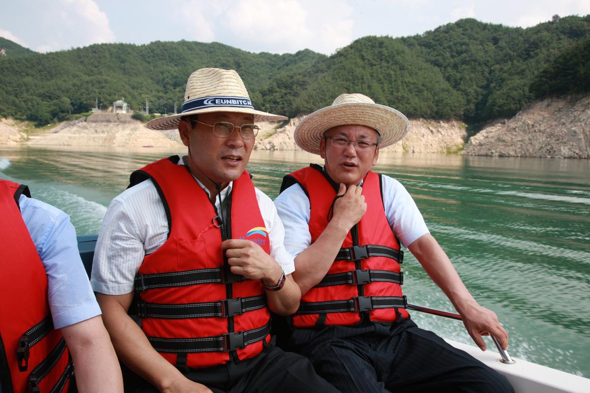 합천댐 수상태양광 상용모델 발전개시 기념식