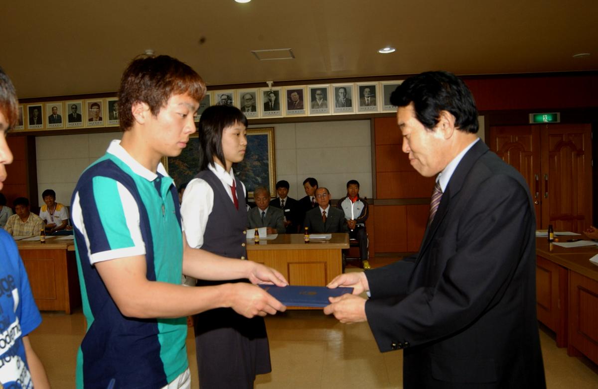 합천군 선수단 해단식