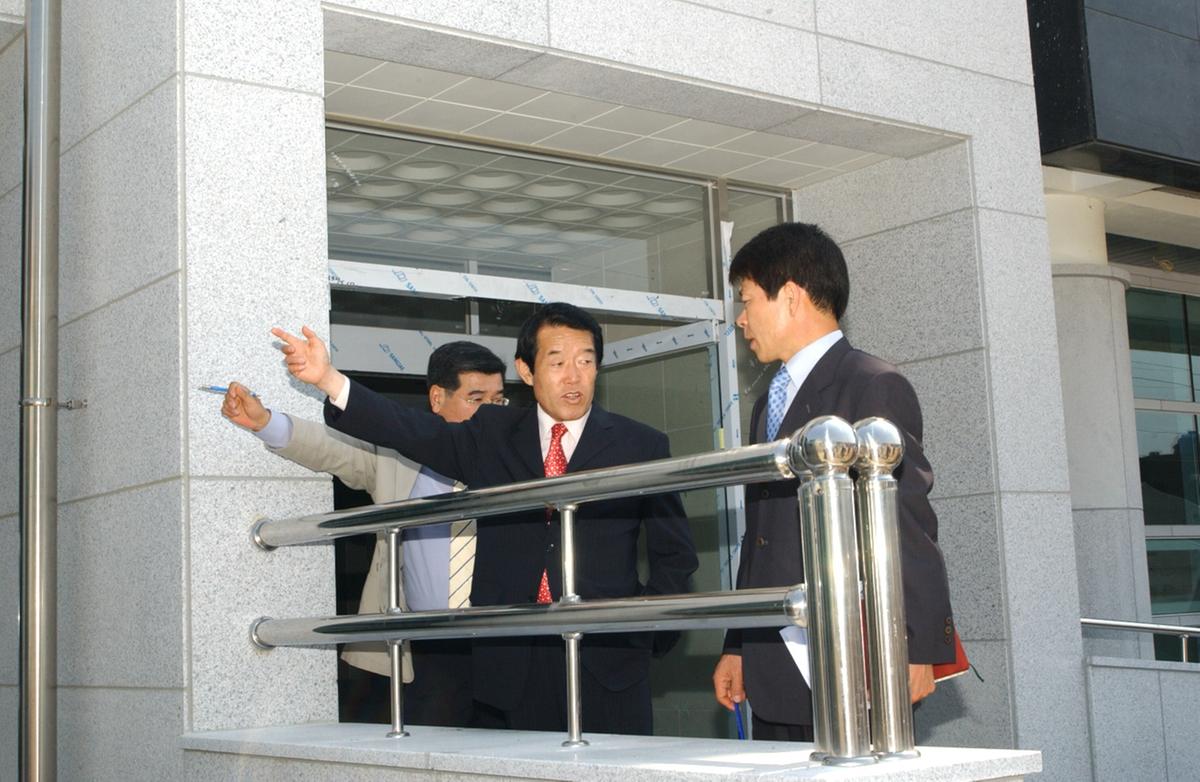 복지회관 건설현장방문