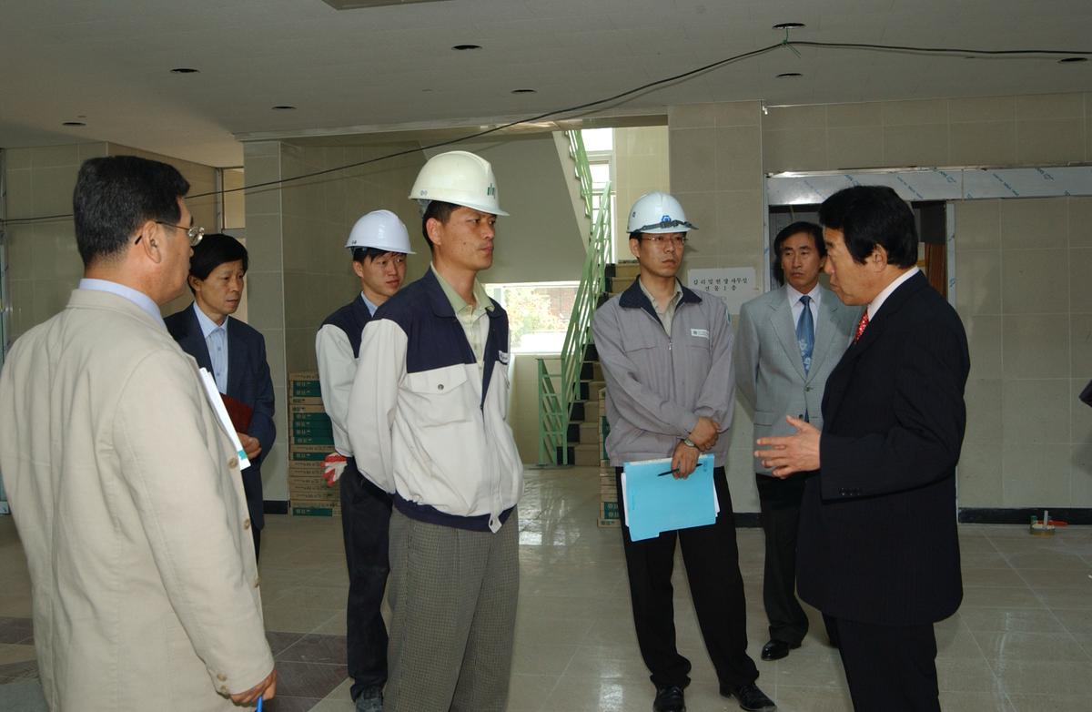 복지회관 건설현장방문
