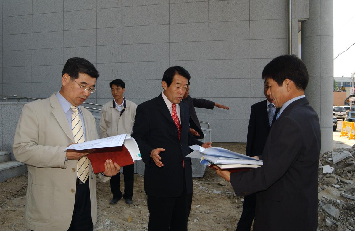 복지회관 건설현장방문