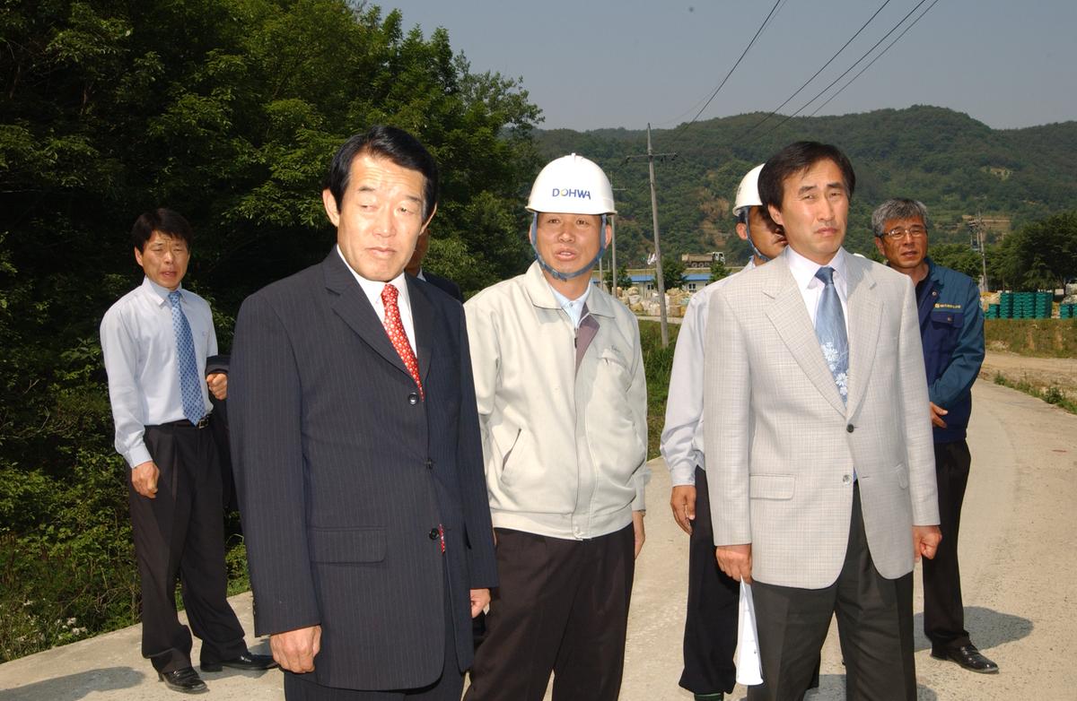 축산폐수공사현장 방문