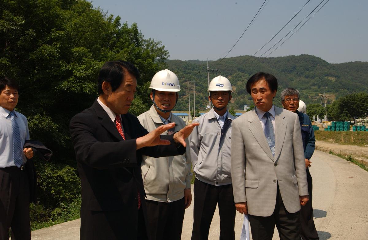 축산폐수공사현장 방문