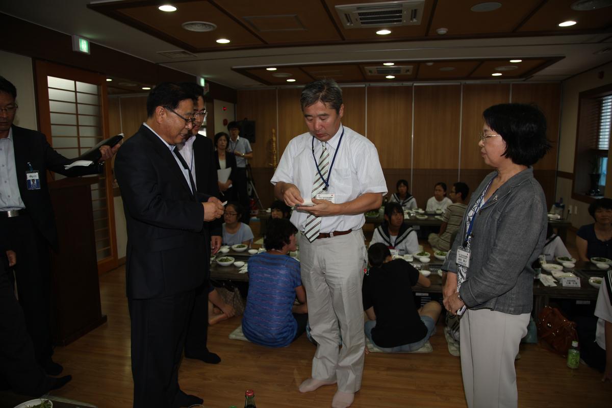 일본 삼풍시 중학생 합천군 방문단 환영회